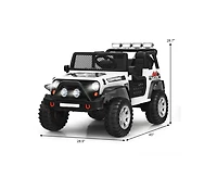 Sugift 12V Kids Electric Ride On Truck with Remote Control and Operation Lever