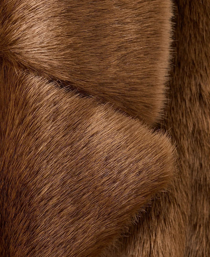 Mango Women's Fur-Effect Belt Coat