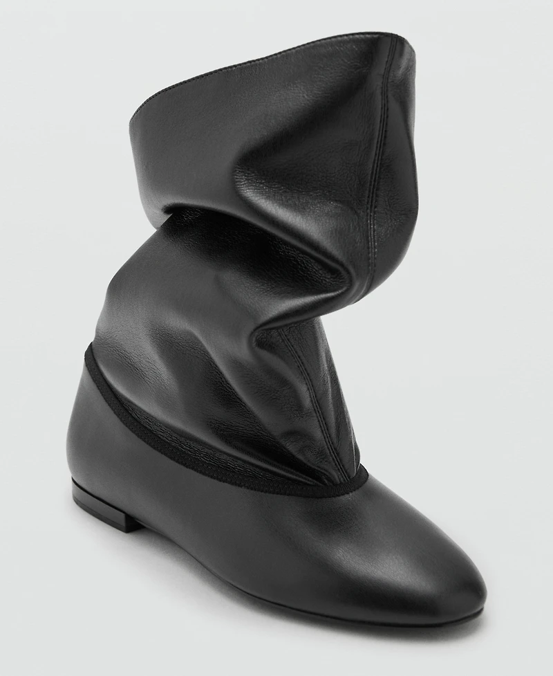 Mango Women's Wide-Leg Boots