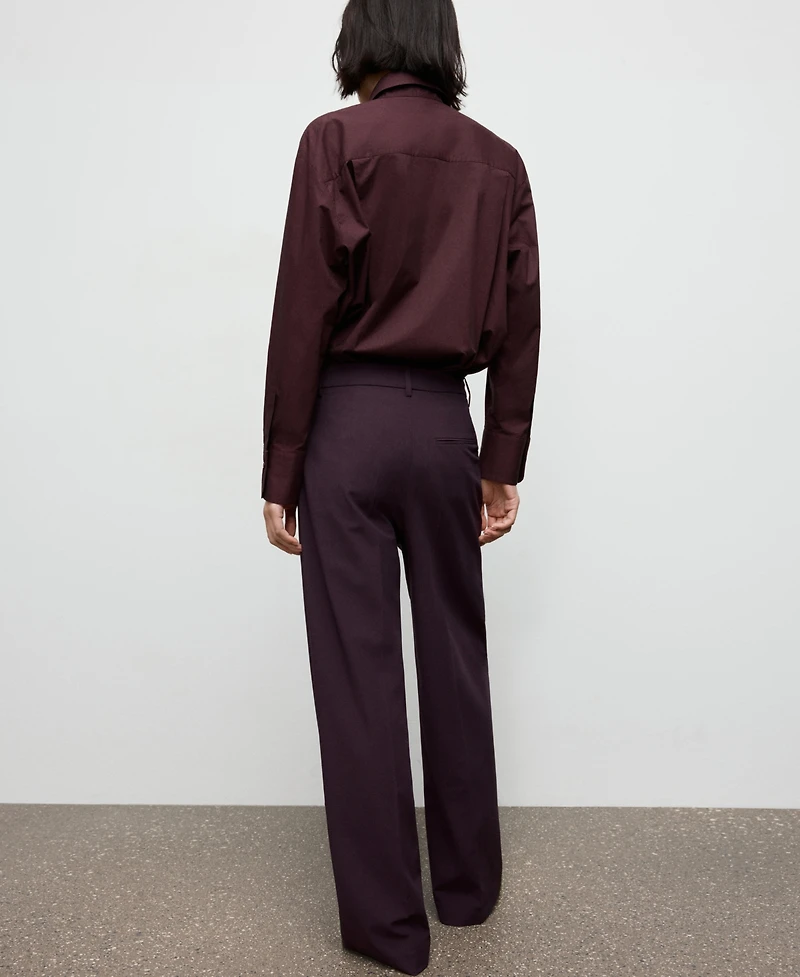 Mango Women's Side Striped Trousers