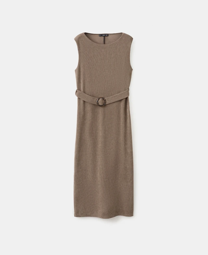 Mango Women's Belt Knit Dress