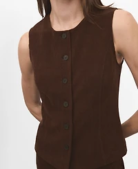 Mango Women's Corduroy Suit Waistcoat