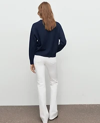 Mango Women's Round-Neck Knitted Sweater