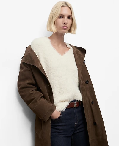 Mango Women's Fur-Effect Knitted Sweater