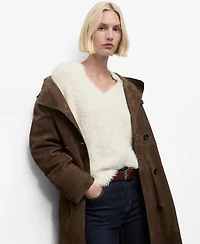 Mango Women's Fur-Effect Knitted Sweater