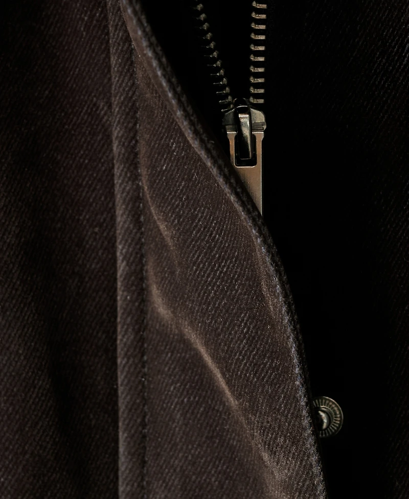 Mango Women's Fur-Effect Collar Velvet-Finish Parka