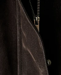 Mango Women's Fur-Effect Collar Velvet-Finish Parka