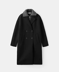 Mango Women's Long Combined Coat