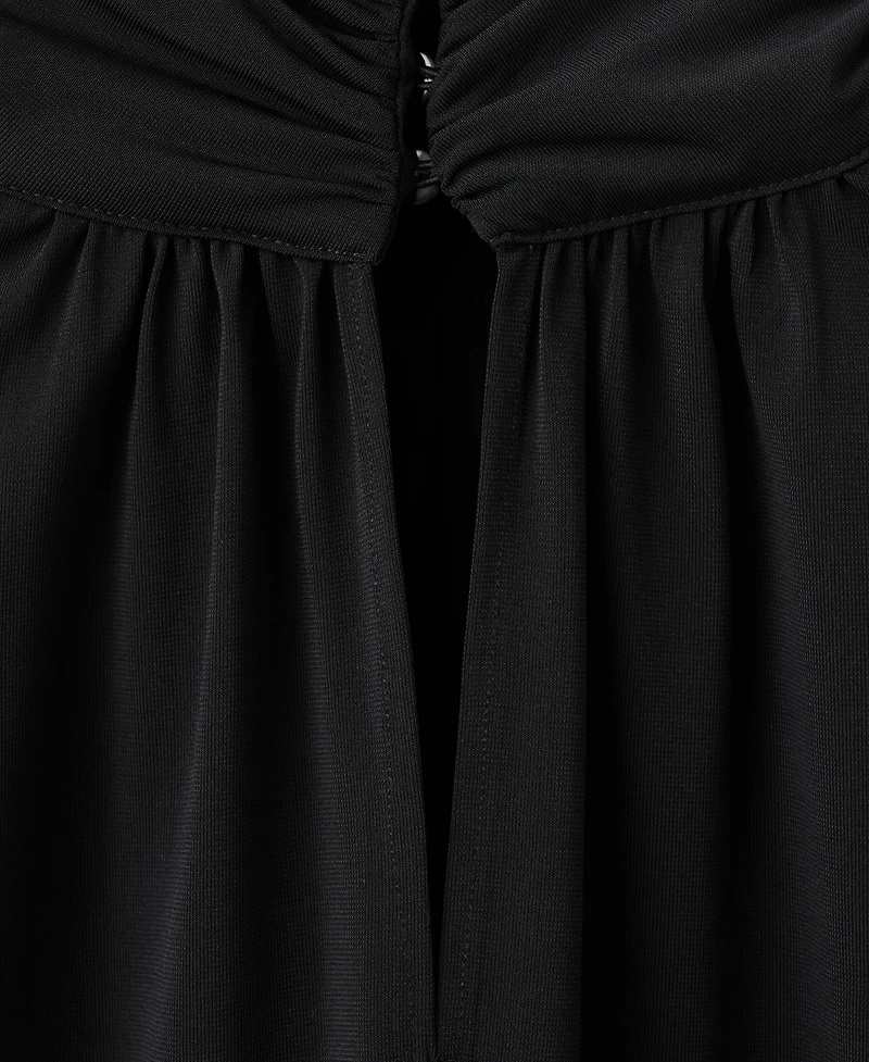 Mango Women's Flared Sleeves And Ruffles Blouse