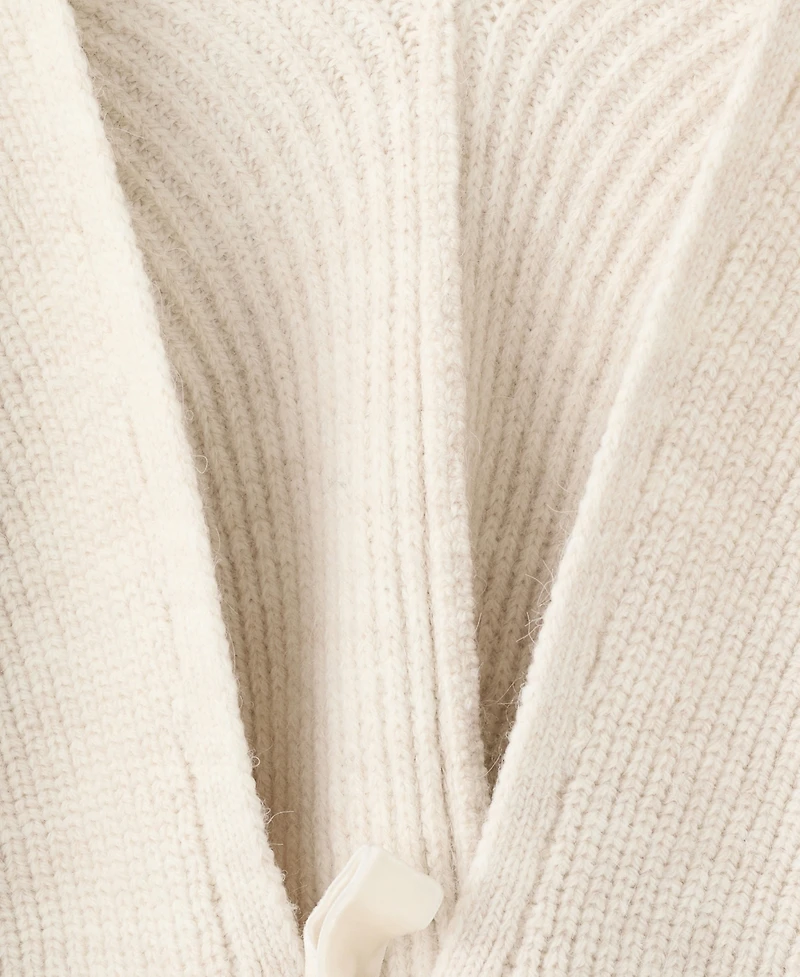 Mango Women's V-Neck Bows Cardigan