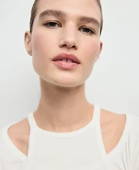 Mango Women's Ribbed Combined T-Shirt