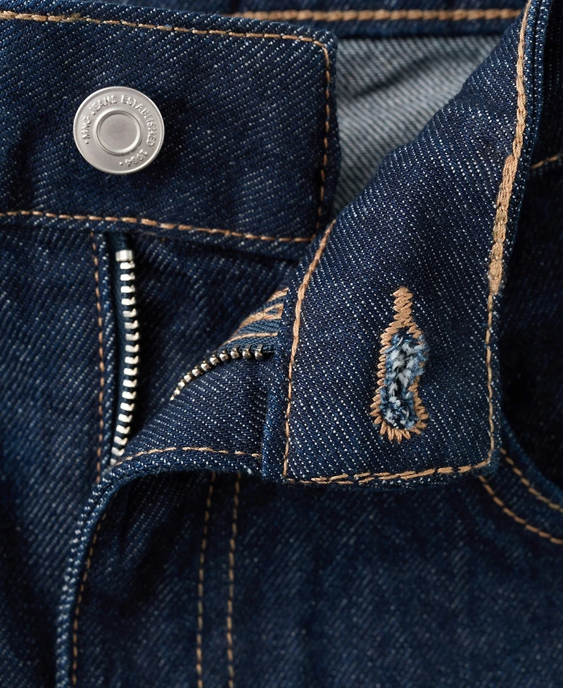 Mango Women's High-Waisted Barrel Jeans