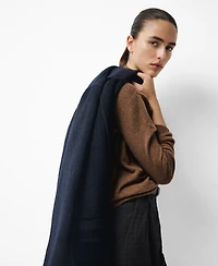 Mango Women's 100% Cashmere Perkins Neck Sweater