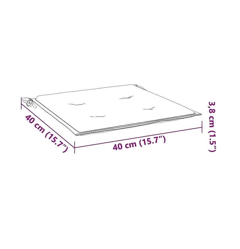 vidaXL Garden Chair Cushions 2 pcs Bright Green Oxford Fabric