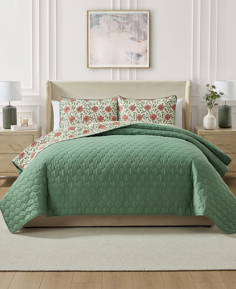 Seventh Studio Ezza Floral 2-Pc. Quilt Set, Twin