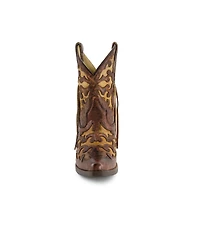 Forastero Women's Real Leather Pointed Toe Cowgirl Boots