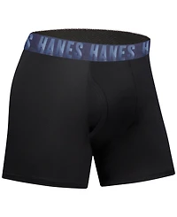 Boys Hanes, 5+1 Bonus Pack, Underwear Boxer Briefs, Moves Ultimate Performance Stretch, Solids/Camo Prints