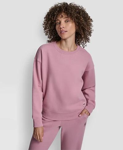 Dkny Sport Women's Tonal Logo Patch Crewneck Sweatshirt