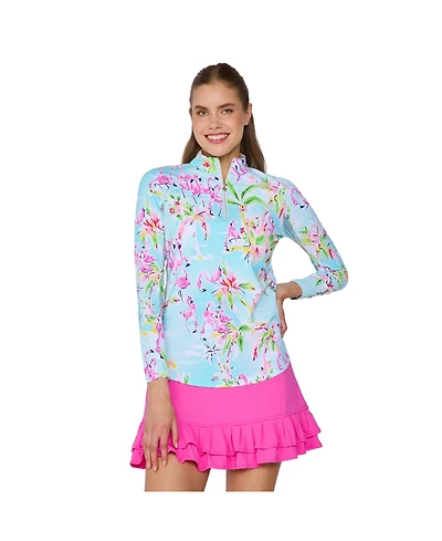 G Lifestyle Clothing Women's Long Sleeve Mock Neck Top