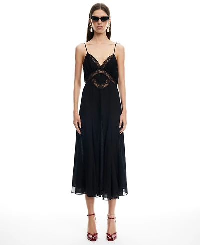 Lioness Women's Harmony Plunge Neck Midi Dress