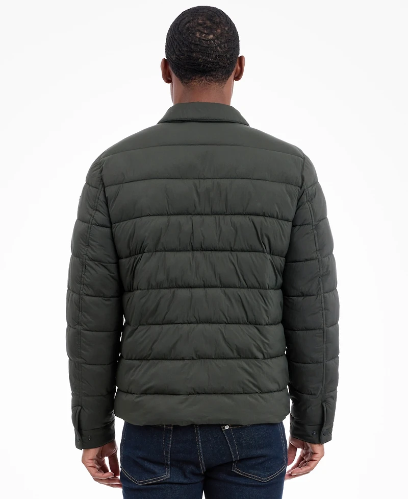 Michael Kors Men's Quilted Shirt Jacket