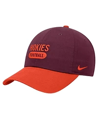 Men's Maroon Virginia Tech Hokies Color Block Club Adjustable Hat