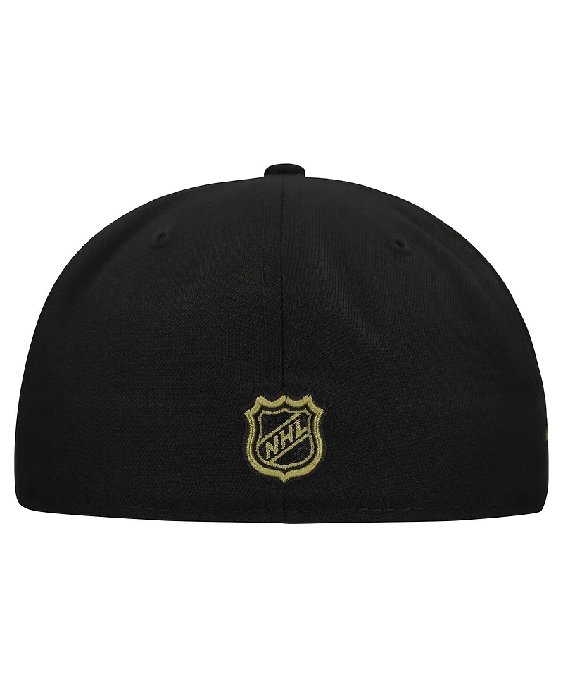 New Era Men's Black Pittsburgh Penguins Military Appreciation Digital Camo Stars 59FIFTY Fitted Hat