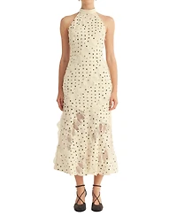 Arose Studio, Inc Women's Avelisse Halter Neck Midi Dress