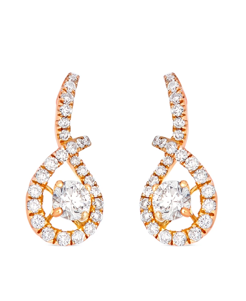 Le Vian Diamond (3/8 ct. t.w.) Drop Earrings in 14k Strawberry Gold