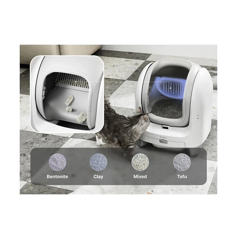 PetMarvel Open-Top Smart Cat Litter Box C1
