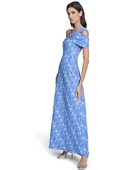 Eliza J Women's Asymmetrical One-Shoulder Ball Gown