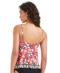 Beyond Control Women's Flame Palmette Over-The-Shoulder Tankini