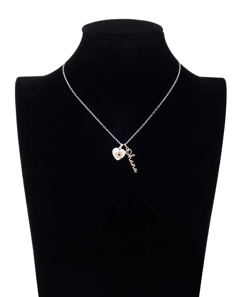 Disney Lilo and Stitch "Ohana" Pendant Necklace