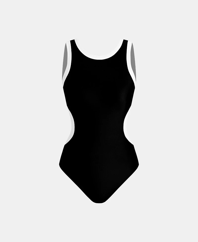 Cupshe Women's Chic Colorblock Cutout Monokini Swimsuit