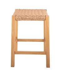 Alaterre Furniture 24" Wood Newport Counter Height Bar Stool