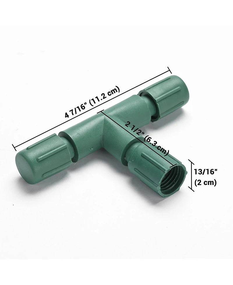 DELight 10Pcs IP65 Waterproof Wire Connectors 3 Way T-Shape for Outdoor Lights