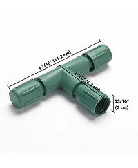 DELight 10Pcs IP65 Waterproof Wire Connectors 3 Way T-Shape for Outdoor Lights