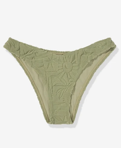 Volcom Women's Palmcation Textured V Swim Bottoms