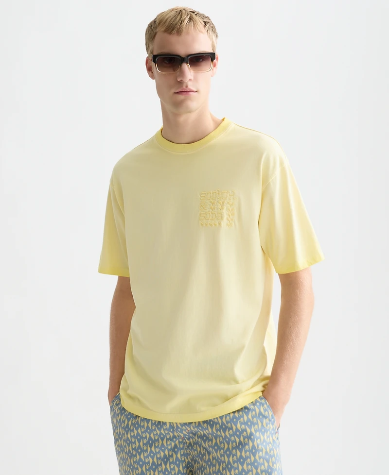 Scotch & Soda Men's Embroidered Artwork Short-Sleeve T-Shirt