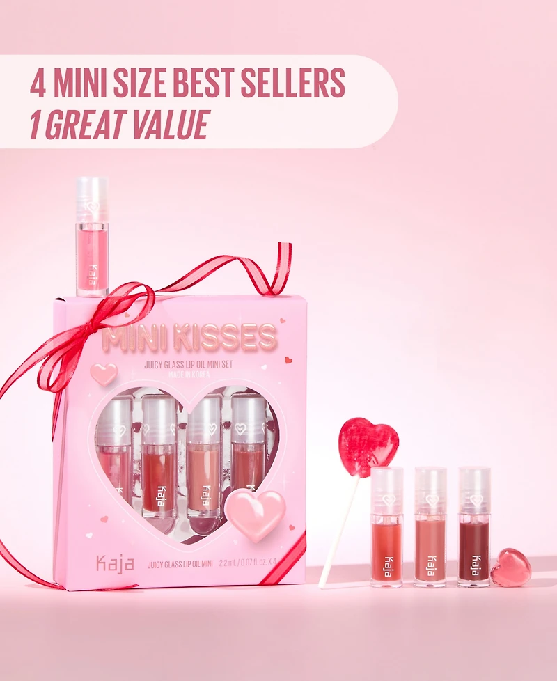 Kaja 4-Pc. Mini Kisses Juicy Glass Lip Oil Set, 0.07 fl. oz