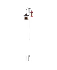 Slickblue Double Hook Shepherd Poles for Bird Feeders – 8-Pack Heavy-Duty Design