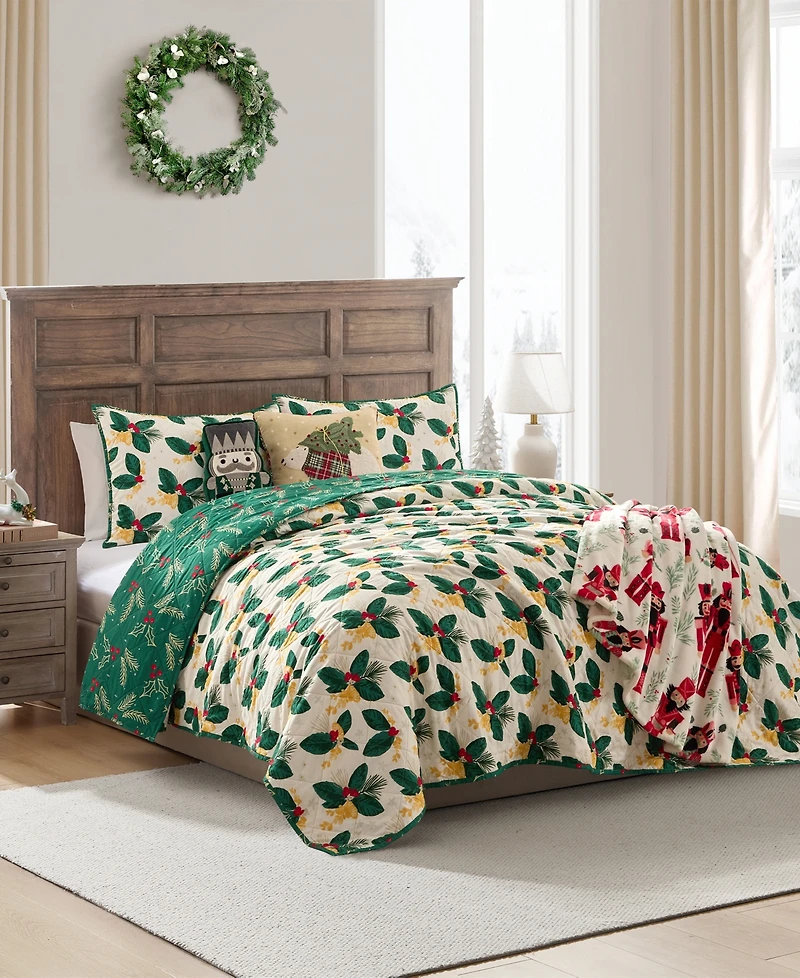 Hallmark Nutcracker Shaped Holiday Decorative Pillow, 7" x 14"