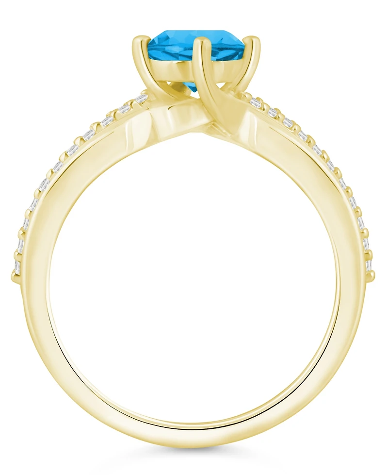 Macy's Onyx and White Diamond (1/6 ct. t.w.) Ring 10k Gold