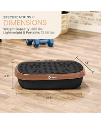 Lifepro HexaPlate Lite Vibration Plate Exercise Machine – Full Body Vibrating Platform for Lymphatic Drainage