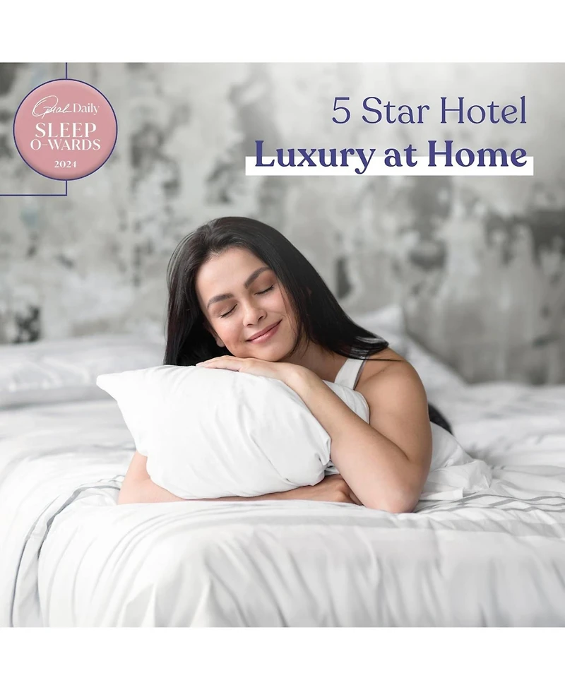 FluffCo Down Alternative Classic Hotel Pillow