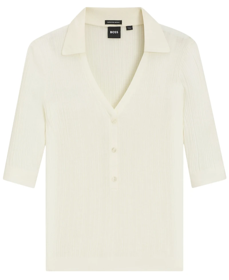 Boss by Hugo Women's Knit Collared Sweater