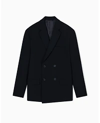 A|X Armani Exchange Men's Night Lab Wool Double Breasted Blazer