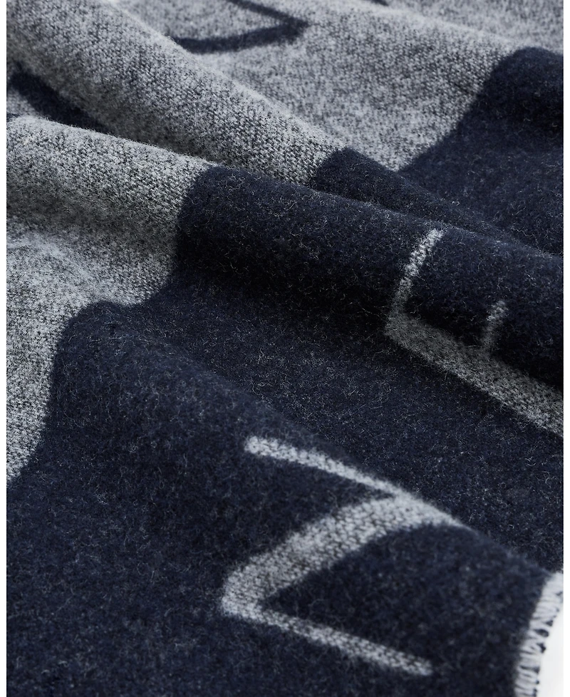 A|X Armani Exchange Men's Small Allover Logo Jacquard Scarf