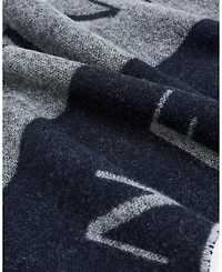 A|X Armani Exchange Men's Small Allover Logo Jacquard Scarf