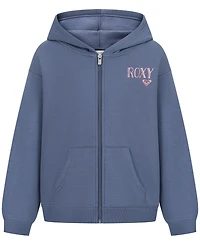 Roxy Girls' 7-16 Oversized Full-Zip Long-Sleeve Hoodie